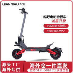 海外仓现货直发欧洲6000W双驱电动滑板车成年人 长续航代步踏板车