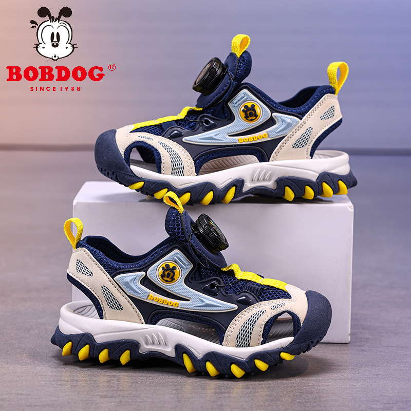 Babudou zapatos para niños sandalias Baotou para niñas 2025 verano nuevo estilo niña antideslizante zapatos deportivos de playa transpirables para niños