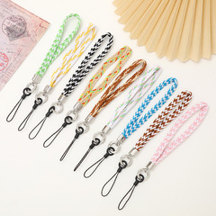 Arirang Creative Korean Version Phone Chain Short Handmade Wide Rope Phone Case Pendant Charm Anti-lost Wrist Chain for Women