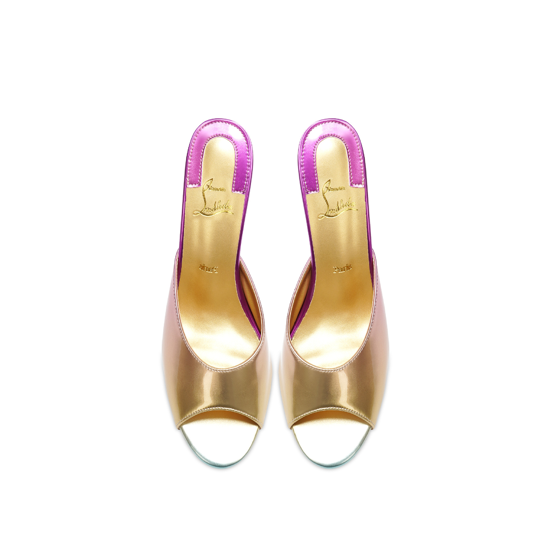 European and American Fashion Sandals Cross-Border Fish Mouth Stiletto High Heel Slippers Foreign Trade Women's Shoes Multi-Color Red Bottom Shoes