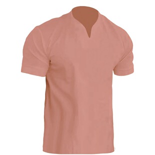 Foreign trade muscle Men's Fitness plus size sports T-shirt men's elastic cotton pocket short sleeve summer v-neck polo shirt