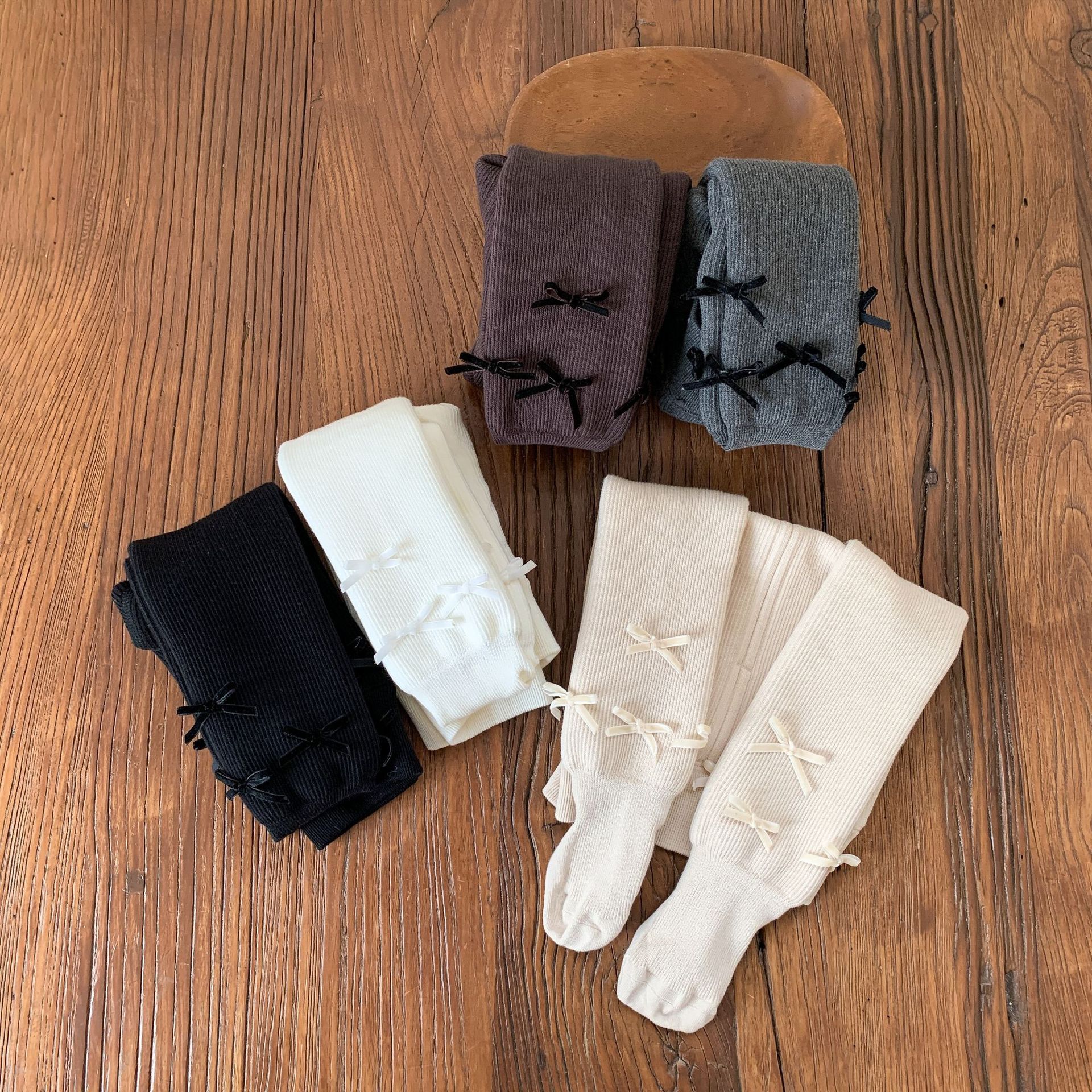 Sugar Pear ropa infantil para niñas y calcetines de terciopelo otoño invierno 2025 nuevas calcetines para niños calcetines para bebés de un año de edad image 4