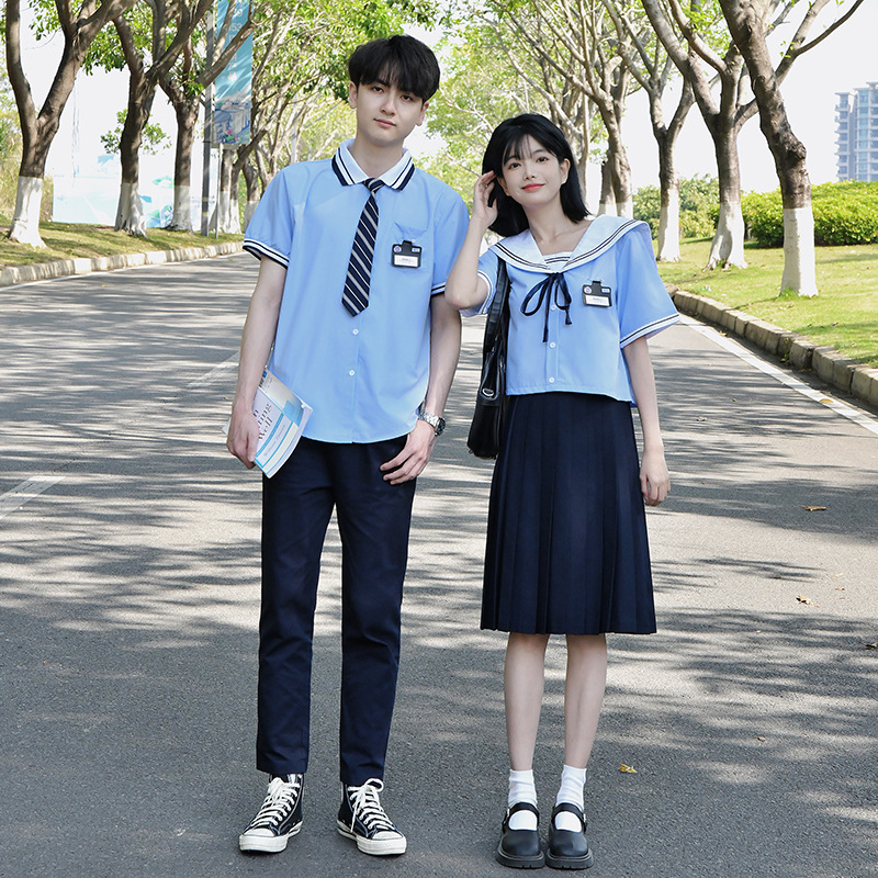 중학교 및 고등학생 셔츠 연인 의상 코러스 의상 졸업 사진 세트 학업 스타일 세트 세트 JK 유니폼