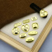 Французские ретро буквы Золотая любовь сплав металла DIY головной убор заколка для волос кольцо для волос Аксессуары материал оптом