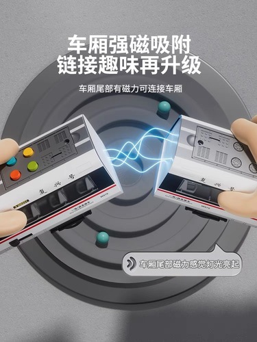 Children's alloy high-speed rail toy car EMU Harmony train model baby toy car train boy gift