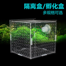 隔離盒單雙多格隔離網亞克力魚缸透明水族小魚苗孵化器繁殖箱產盒