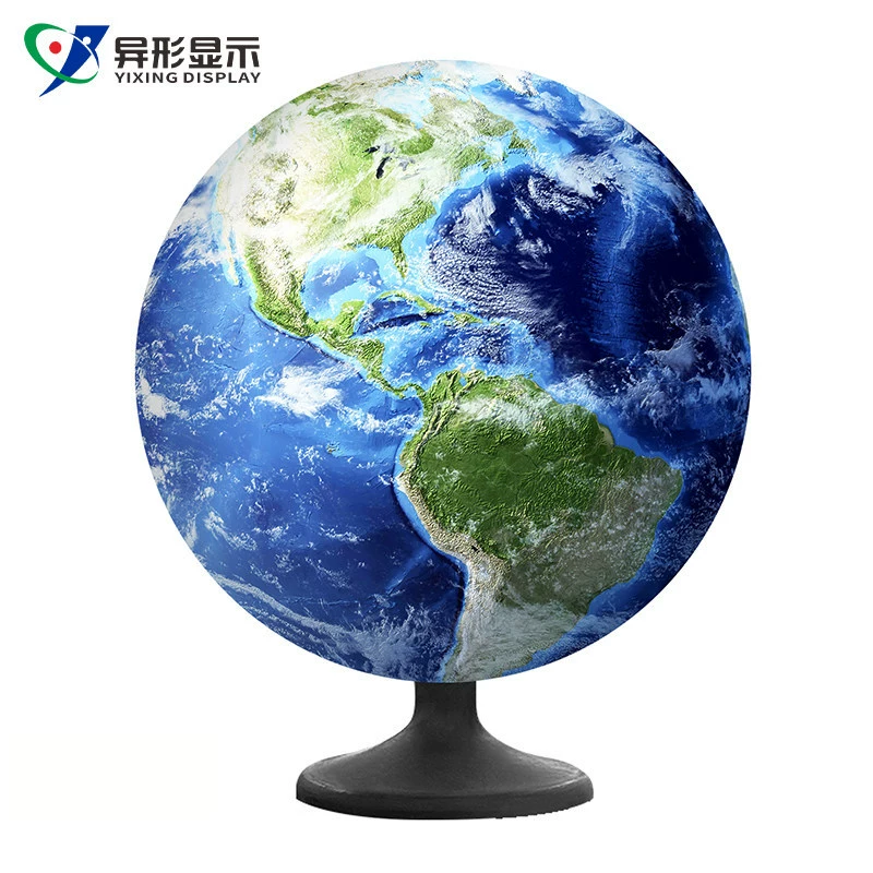 [LED球形显示屏室内柔性球形软屏p1.25p1.8小型球广告异形直播屏]