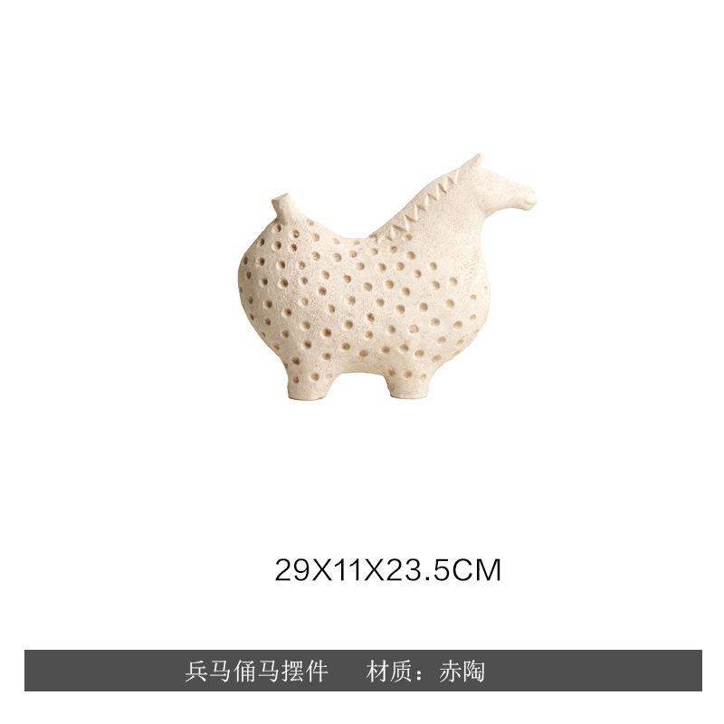 モダンでシンプルなかわいいペットの猫とクマの幾何学的な動物の装飾品北欧ホームモデルルームワインキャビネット子供部屋の装飾|undefined
