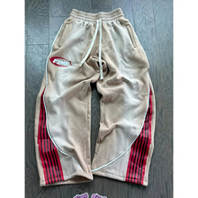 V 98893 Drawstring Color Block Wide Leg Sweatpants ���Kײɫ