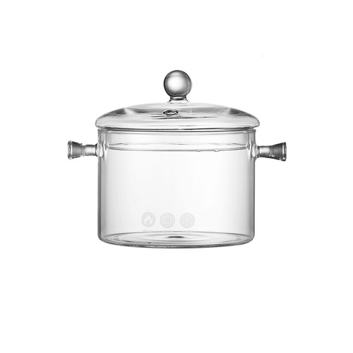 Hot red wine pot transparent red wine boiling glass pot container high temperature resistant electric ceramic stove open flame stew pot sugar water soup pot