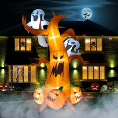 国境を越えた新しいハロウィーンのインフレータブルデッドツリーエアモデルホリデーパーティー装飾用品中庭会場レイアウト小道具