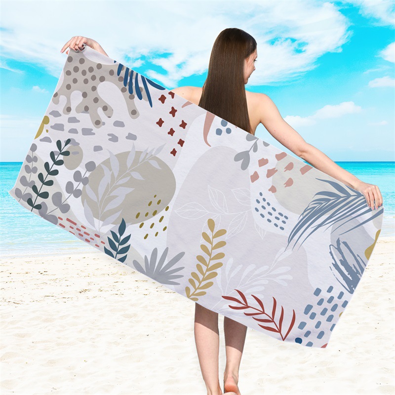 Comercio exterior Amazon toalla de playa de impresión digital europea y americana toalla de secado rápido toalla de felpa de microfibra toalla de baño de piscina