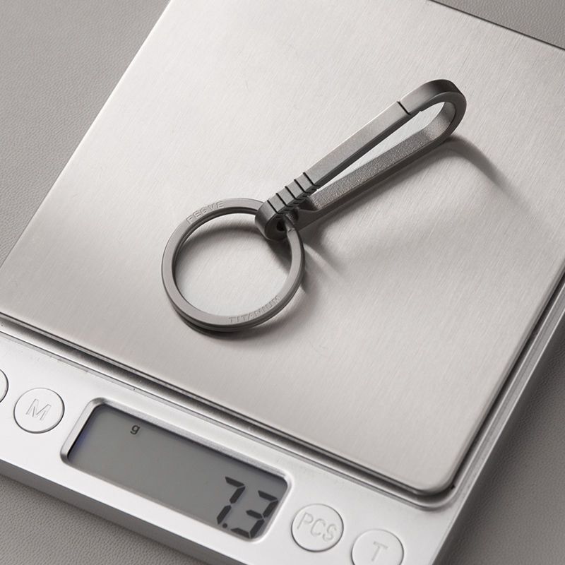 Titanium Alloy Simple Men's Waist Keychain Pendant Durable Creative Personalized Car Key Chain Key Ring Pendant