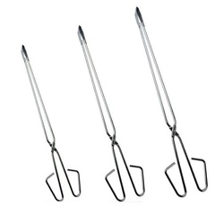Barbecue charcoal tongs, extended fire tongs, high-temperature carbon tongs that don't get hot, reusable barbecue accessories