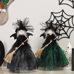 アマゾンの新製品ハロウィーン装飾品鬼節魔女人形樹頂星デスクトップ装飾人形置物