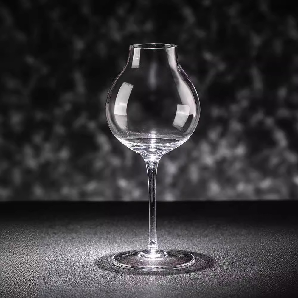 Vidrio de cristal sin plomo whisky degustación olor taza ISO pie alto olor taza de vino taza de vino dulce taza de Sherry