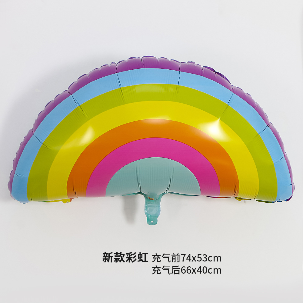 Large rainbow balloons, floating balloons, children's birthday party decorations, one-year-old venue layout balloons wholesale