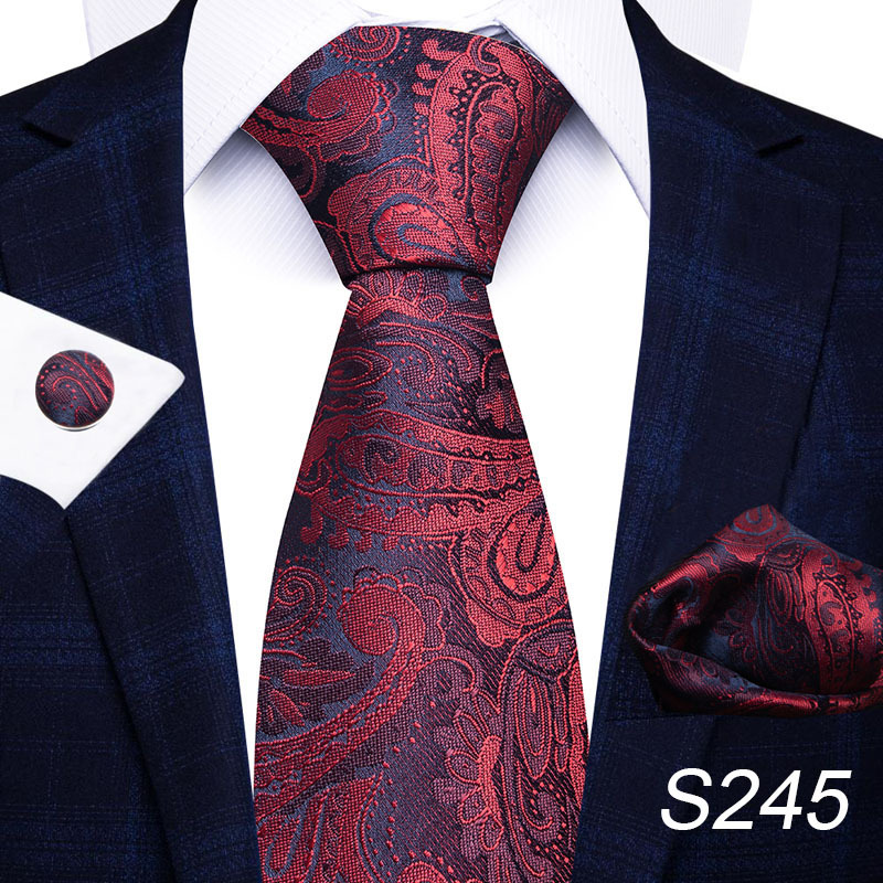 Simple Style Stripe Lattice Waves Polyester Yarn Men's Tie display picture 90