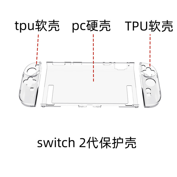 Suitable for Nintendo switch2 generation game console tpu split…