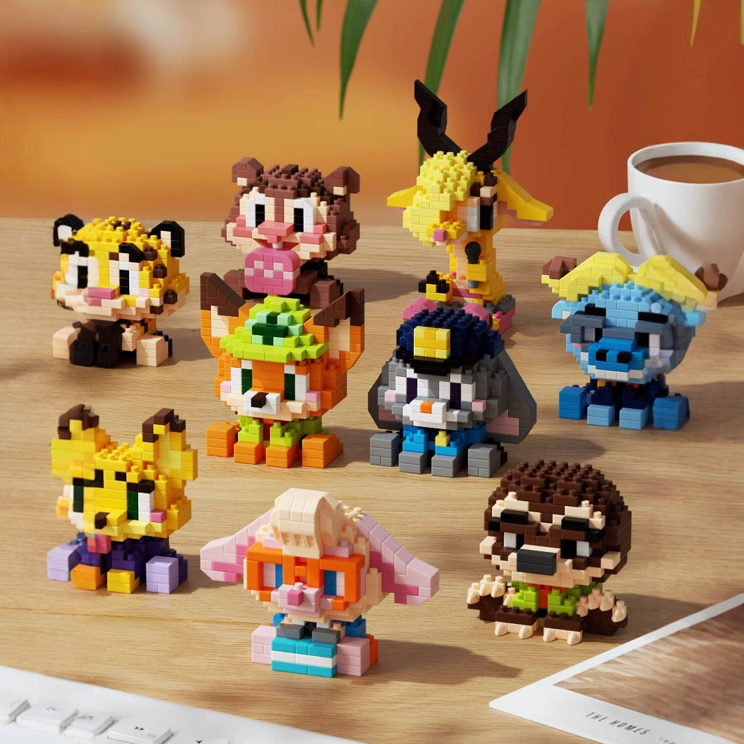 潮乐创 Constructor, cartoon doll, toy, Birthday gift