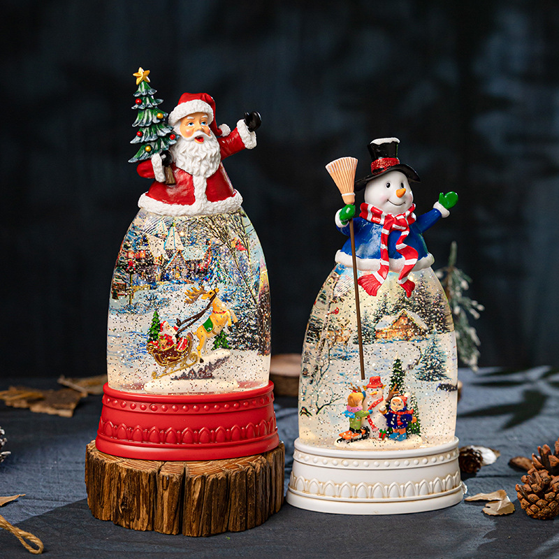 Navidad viejo muñeco de nieve decoración de escritorio árbol de nieve artesanía transfronteriza regalos productos al por mayor