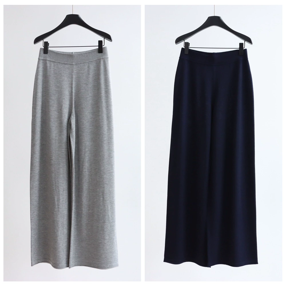 Высококачественные трикотажные широкие брюки из тонкой шерсти, повседневные брюки для ленивых ранней весны, свободные брюки с высокой талией, тонкие, универсальные для рабочей одежды