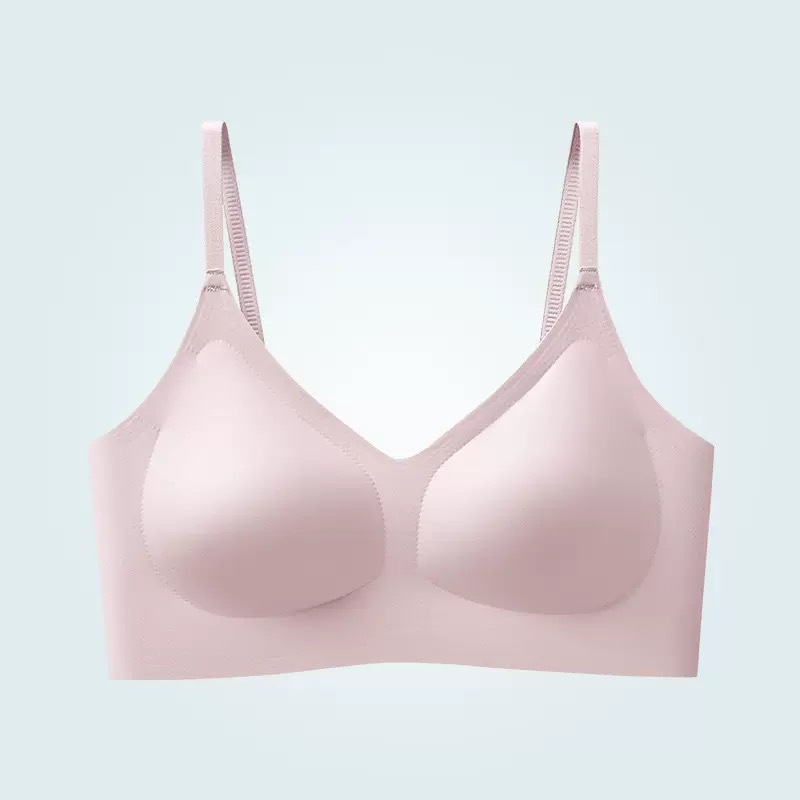 Taza fija sin marcas de belleza de espalda ropa interior para mujeres pechos pequeños colapse tipo chaleco de pecho sin anillo de acero anti-caída sujetador deportivo