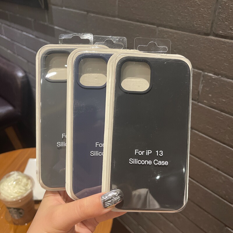 Liquid Silicone Phone Case for iphone14promax 11pro Skin Sense 12max Solid Color Phone Case XR/x