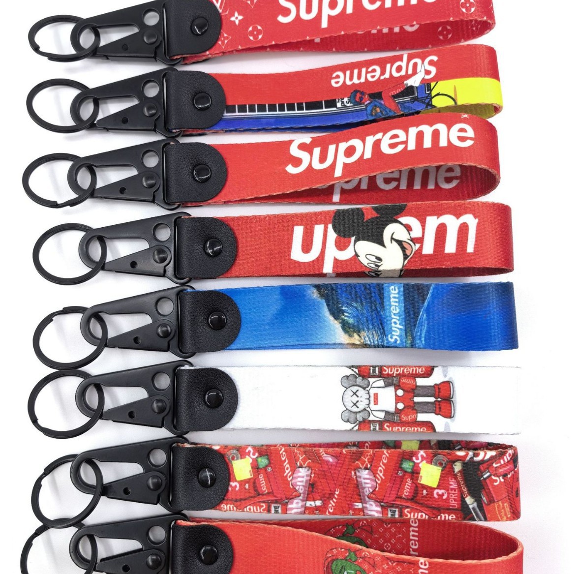 潮流鹰嘴钥匙扣彩色塑料旋转扣supreme潮品钥匙扣挂件挂饰热转印