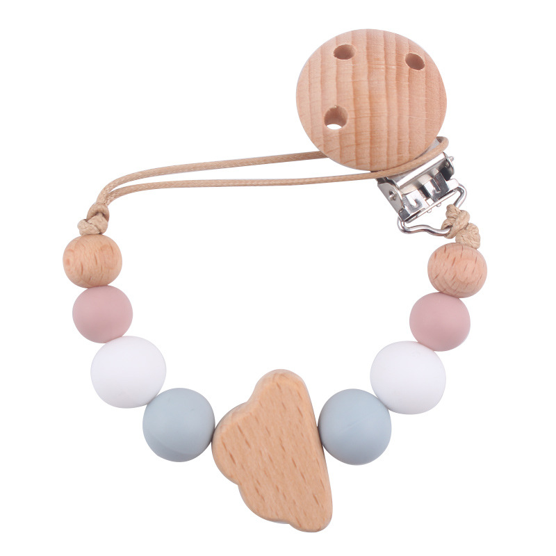 Productos para bebés y niños pequeños clip de chupeta creativo bebé dibujos animados juguetes de beech mordida de dientes molares chupeta cadena anti-caída cadena