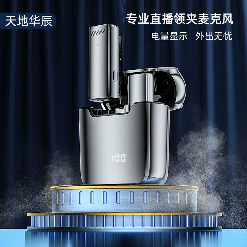 Трансграничный беспроводной микрофон Петличное записающее оборудование Якорь прямая трансляция Пчела на открытом воздухе Профессиональная короткая видеозапись
