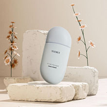 新款S型50ml旋盖防晒挤压亚面瓶 肤感异形石头形状尖嘴内塞PE瓶