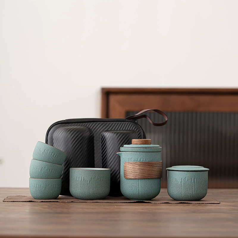 Rock Xi Quick Cup один горшок с четырьмя чашками керамической портативной сумкой для хранения