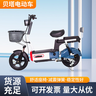 新款跨境雙人電動車新國標48V二輪代步電助力車學生代步車批發