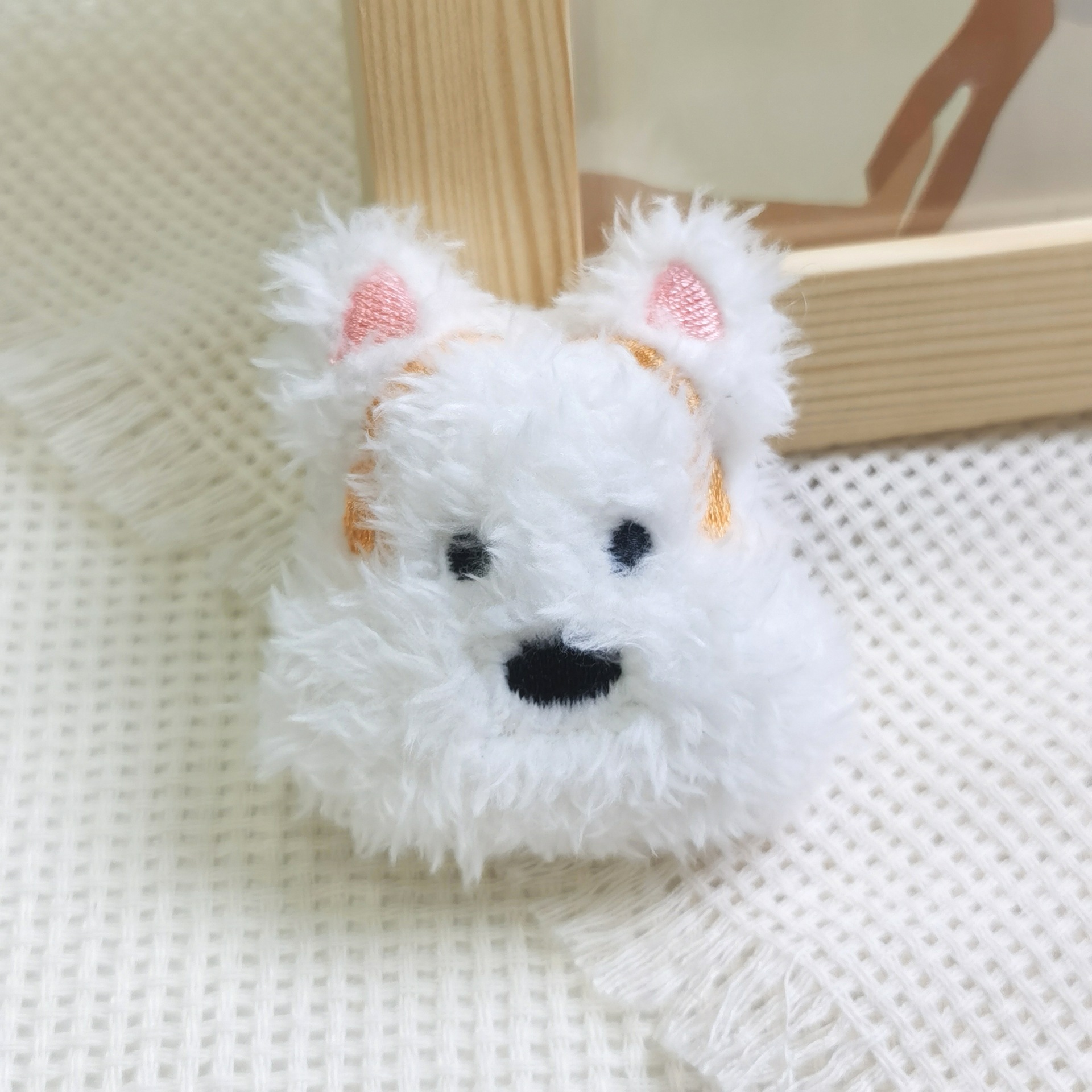 오렌지 강아지 이어폰