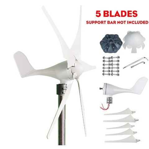 S5 タイプ 100W 風力発電機街路灯用小型風力発電機屋外風力太陽光ハイブリッドシステム|undefined