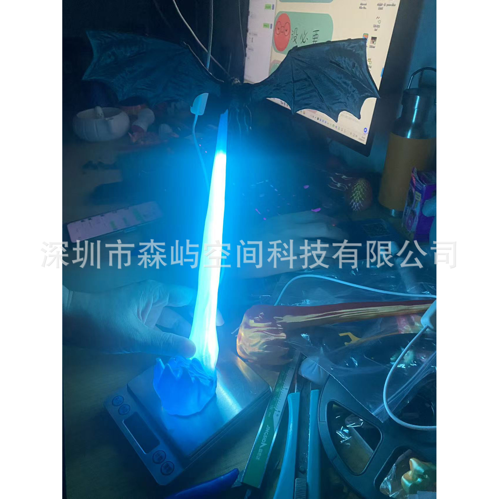 亚马逊新品3d打印Dragon Bookshelf Nook Light龙焰龙息桌面装饰