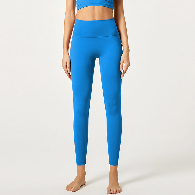 Nuevo cross-border fitness nube sensación ultra suave caderas de cintura alta mujer elástica desnuda sensación deportiva de correr ropa de yoga pantalones al por mayor