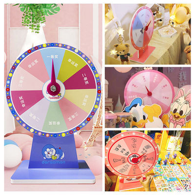 Lottery turntable Lottery activity lucky turntable game entertainment Toys teaching prop Portable interest children