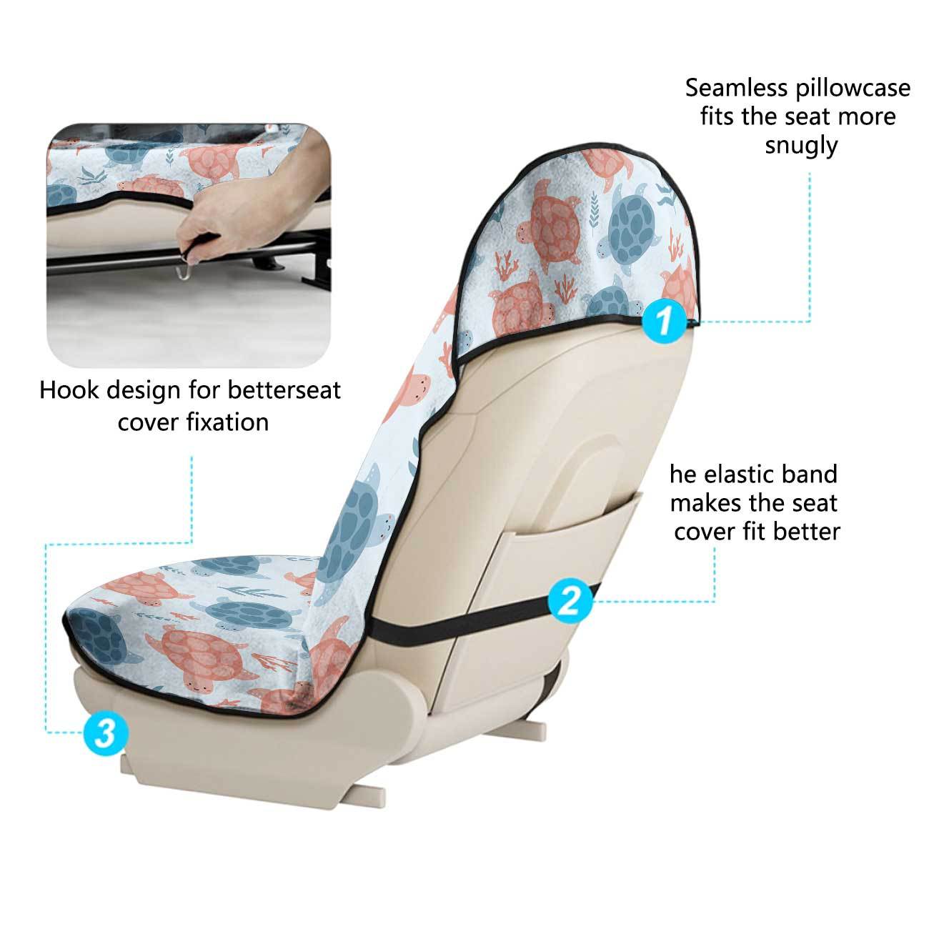 Marine seat towel cover front seat protector suitable for gym and exercise, universal for all seasons and car use