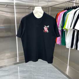 夏季卡萨布兰卡短袖 新款Casablanca创意食人花logo印花潮牌t恤男