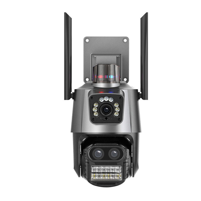 Xiongmai tres ojos pistola bola 9MP cámara de vigilancia ICSEE casa al aire libre 360 grados Cámara CCTV inalámbrica