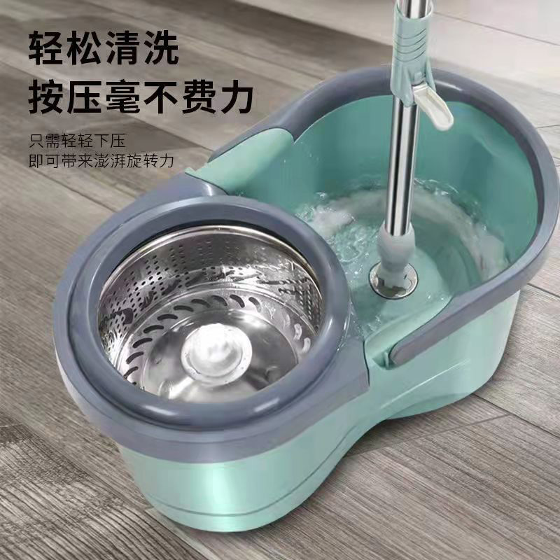 Hands-Free Quick Spin Mop Set with Bucket, Rotating Mop and Bucket for Home Use, One-Step Cleaning and Wringing, Wholesale Mop