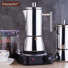 摩卡壶 意式家用不锈钢咖啡壶 电磁炉加热浓缩煮咖啡机