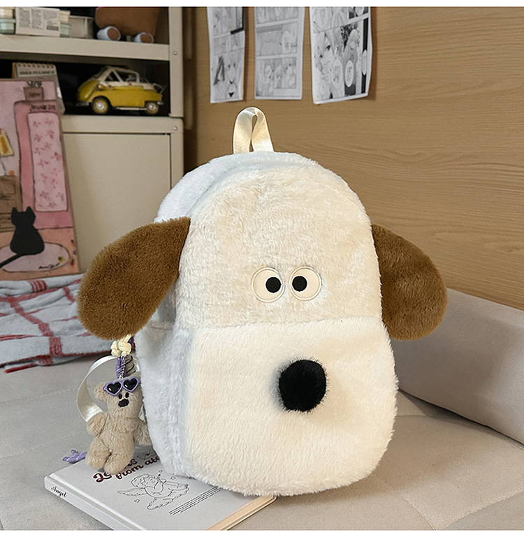 Mochila de peluche de dibujos animados, mochila de peluche de gran capacidad para estudiantes, mochila de clase, 2026 mochila de peluche de niña encantadora