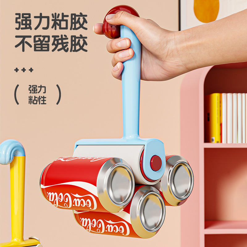 粘毛器滚筒可撕式滚刷衣服黏毛滚除毛筒卷毛刷替换卷纸沾头发神器|undefined