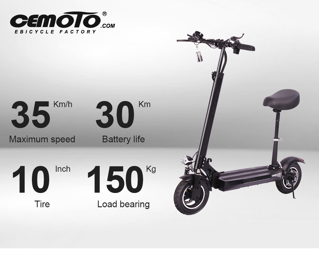 Cross-Border Mini Foldable Electric Scooter with Long Battery Life for Adults, Convenient Electric Scooter with Seat