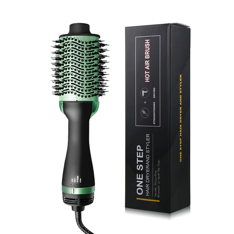Cross-border multifuncional rizar barra de cabello pein de aire caliente rizar pein de cabello secador de cabello rizador de cabello estilo de cabello recto pein de cabello caliente eléctrico image 14