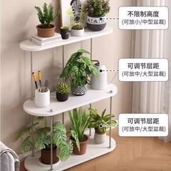 フラワーシェルフバルコニー収納ラック床置き無垢材アンティークスタイル新しいシンプルな多肉植物ポトスリビングルーム多層フラワーシェルフ
