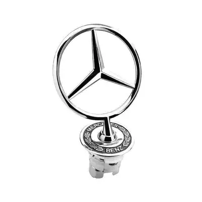 Suitable for Mercedes-Benz engine hood emblems, ECS series, E300L, C180, C200, S350, original factory modification emblem (Car logo) - standard-
